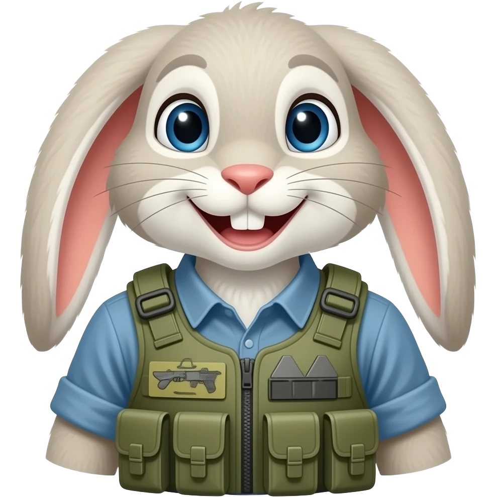 rambo bunny text in banner Killer Bunnies emoji