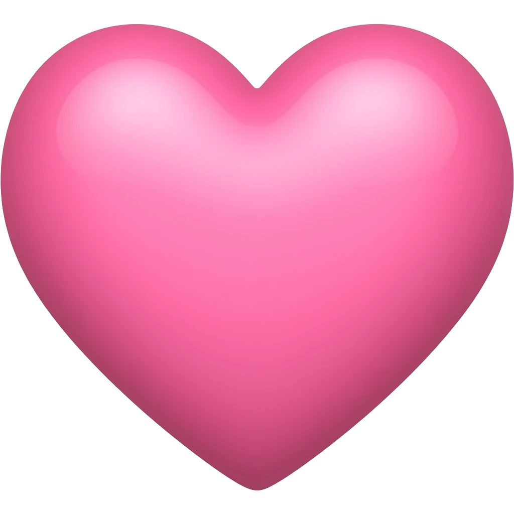 Dusty pink heart emoji