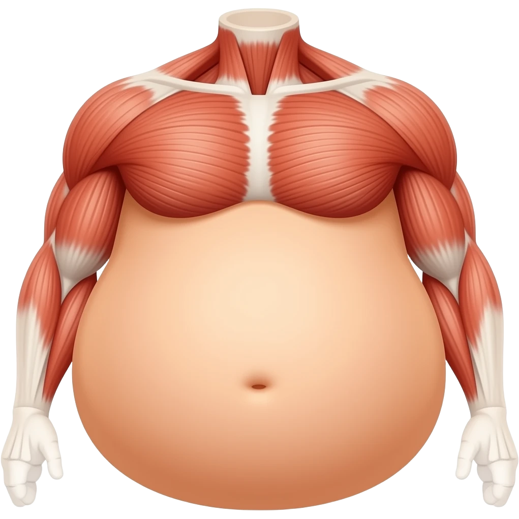 жировая прослойка в мишцах emoji