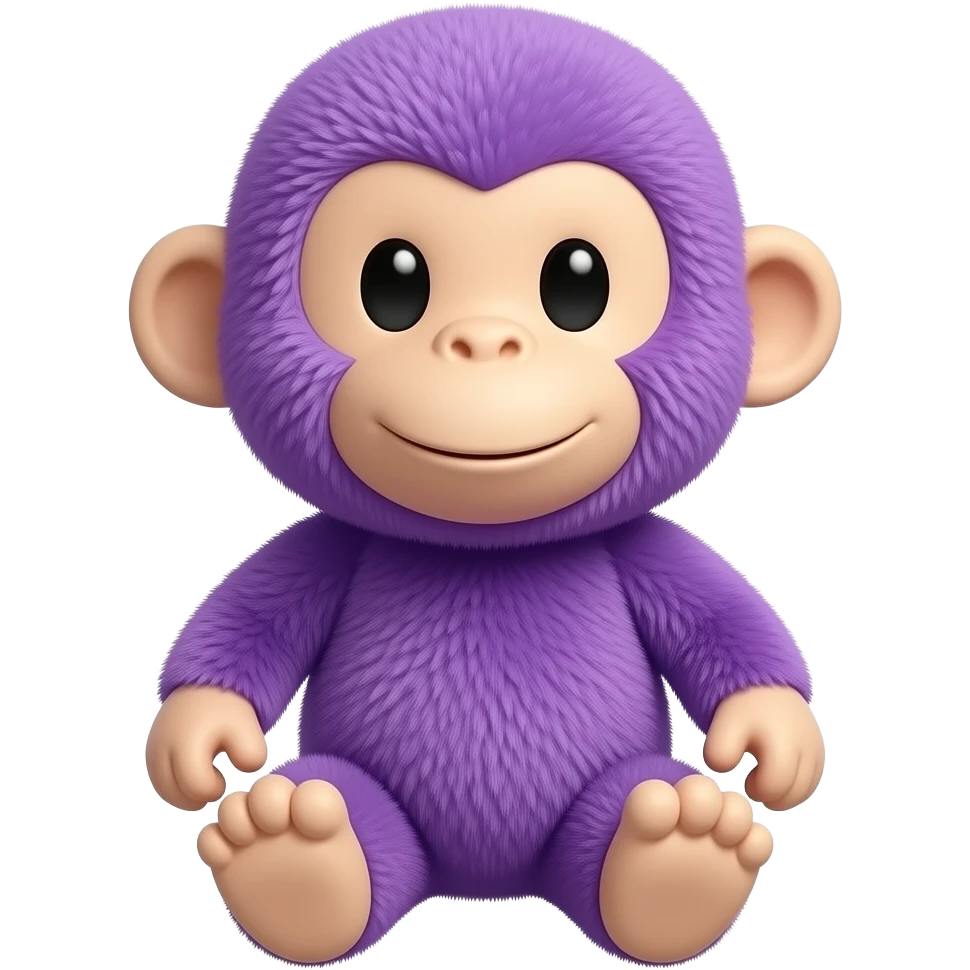 stuffed purple monkey emoji