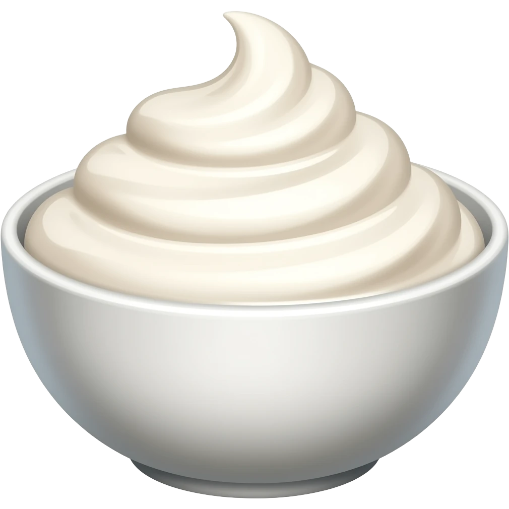 cream in a bowl emoji