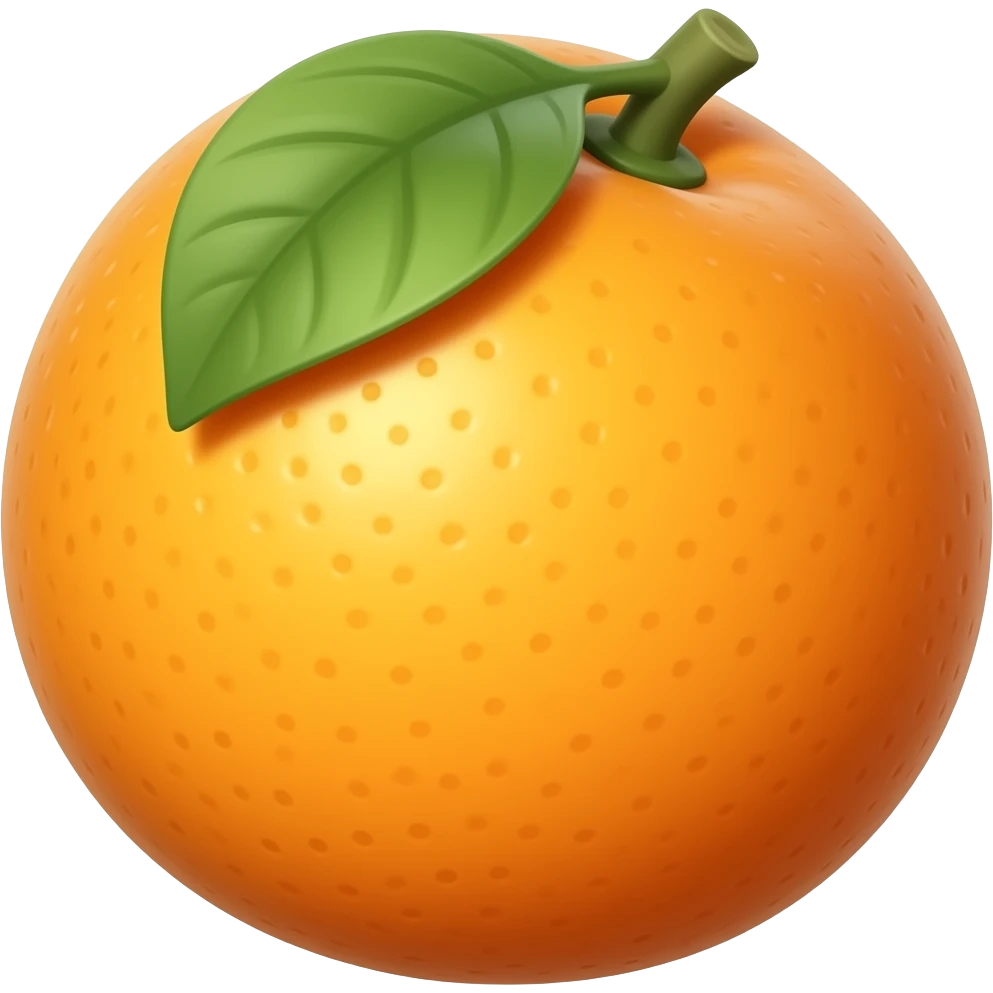 toy orange fruit emoji