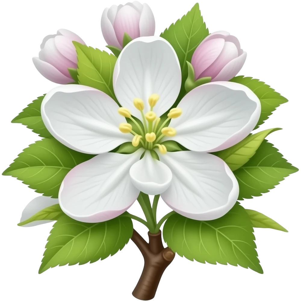 нарисуй эмодзи цветение яблони должны быть только цветы emoji