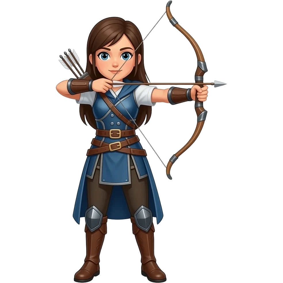 woman with archery emoji