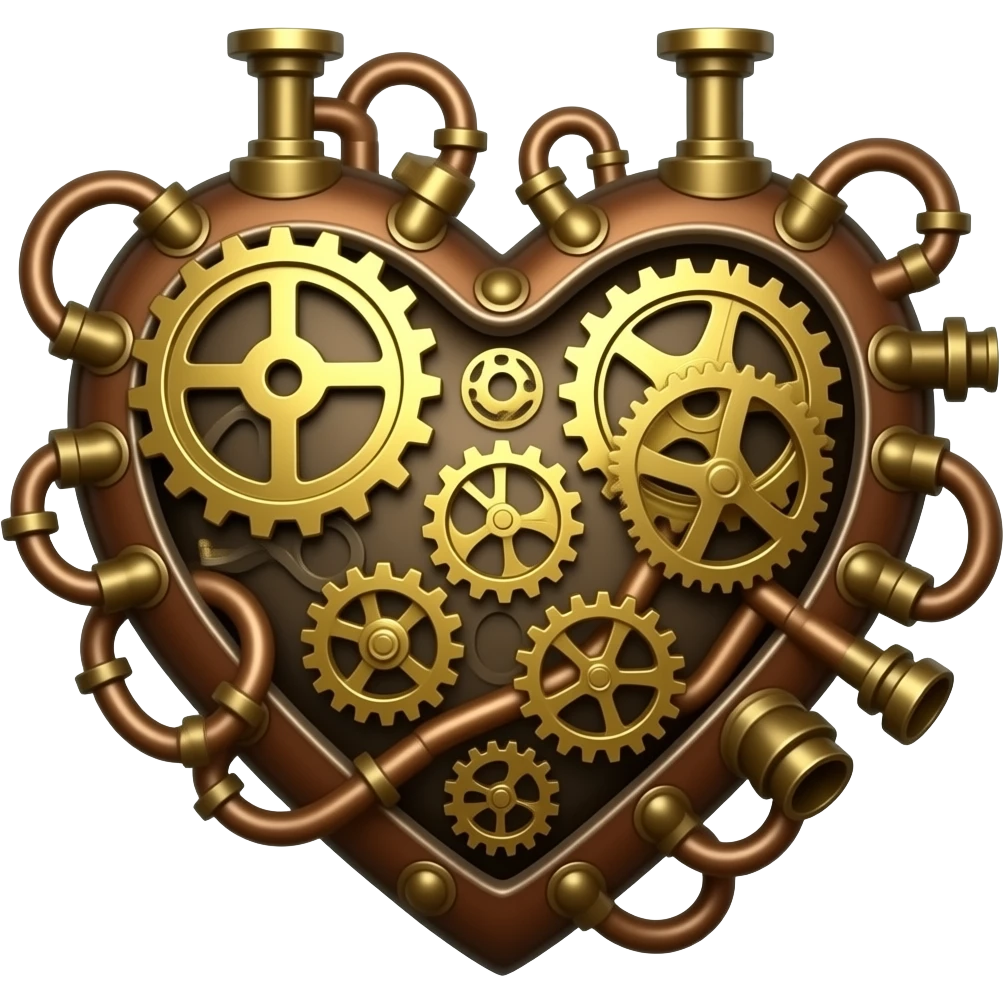 steampunk heart emoji