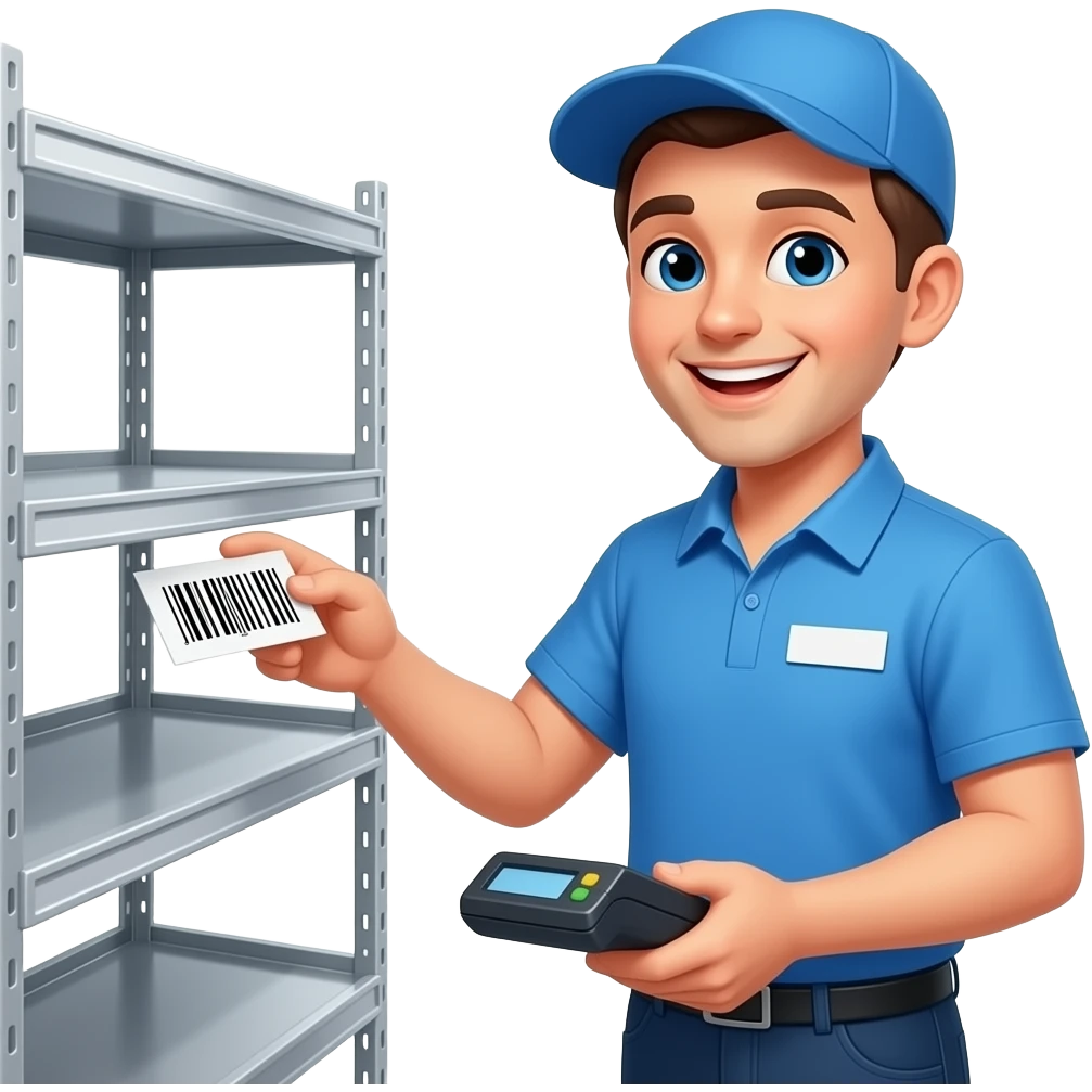 A cashier at a modern supermarket emoji