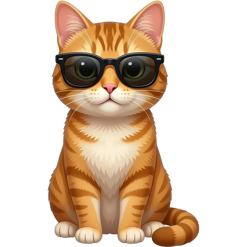 Cat wearing sunglasses emoji