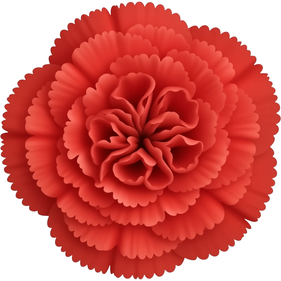 Red flower carnation emoji