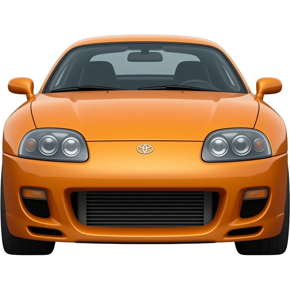 Toyota supra naranja emoji