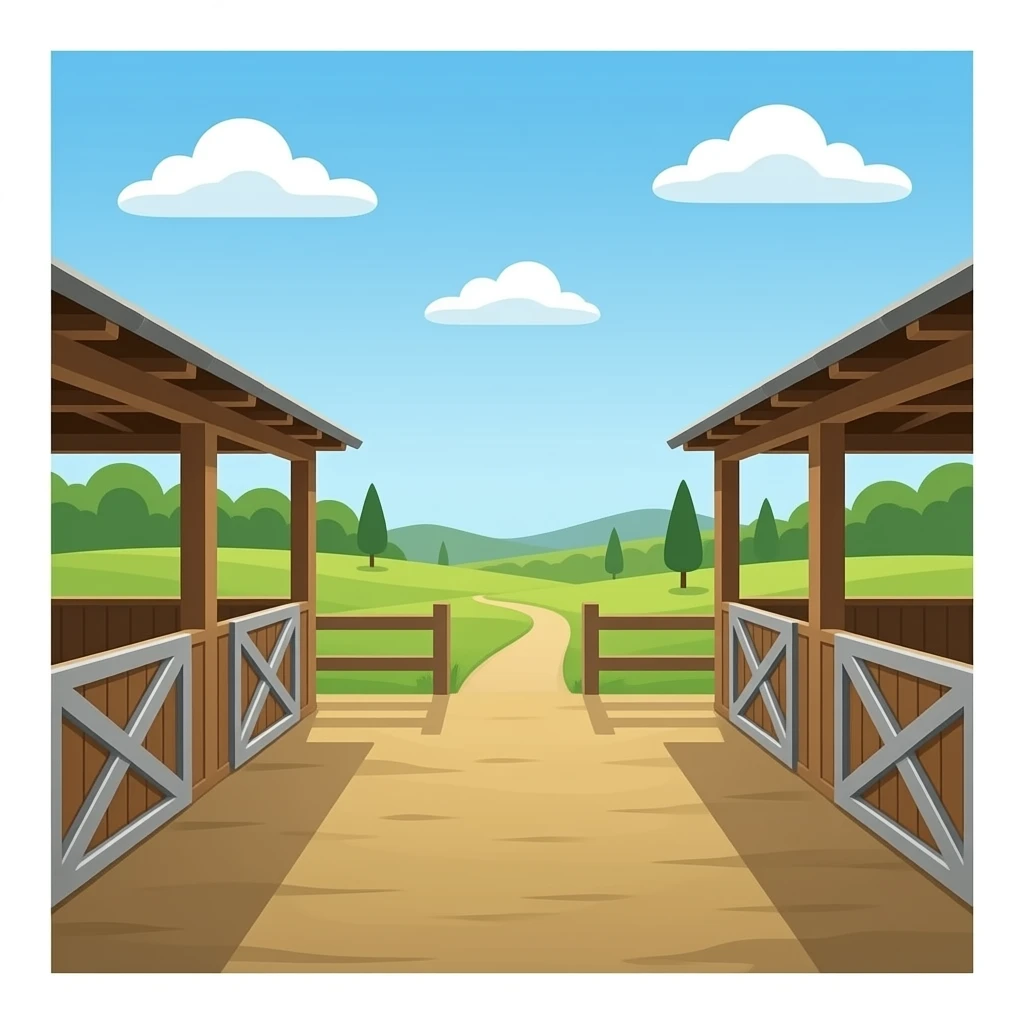 emty stable, without horses emoji