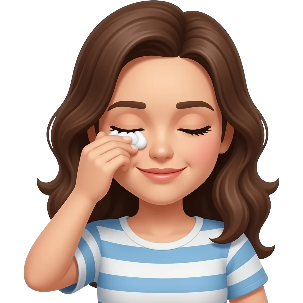 Женщина трет глаза emoji