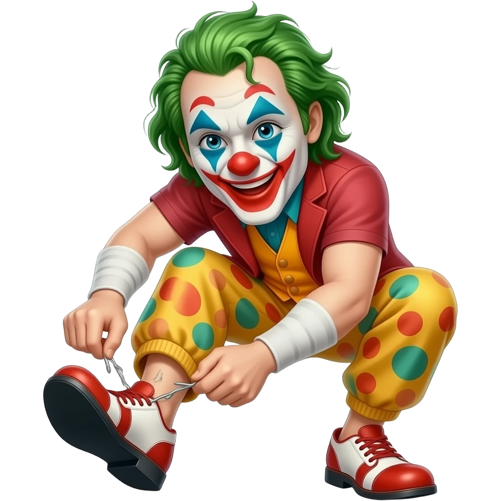 Feet ripping of clown shoes emoji