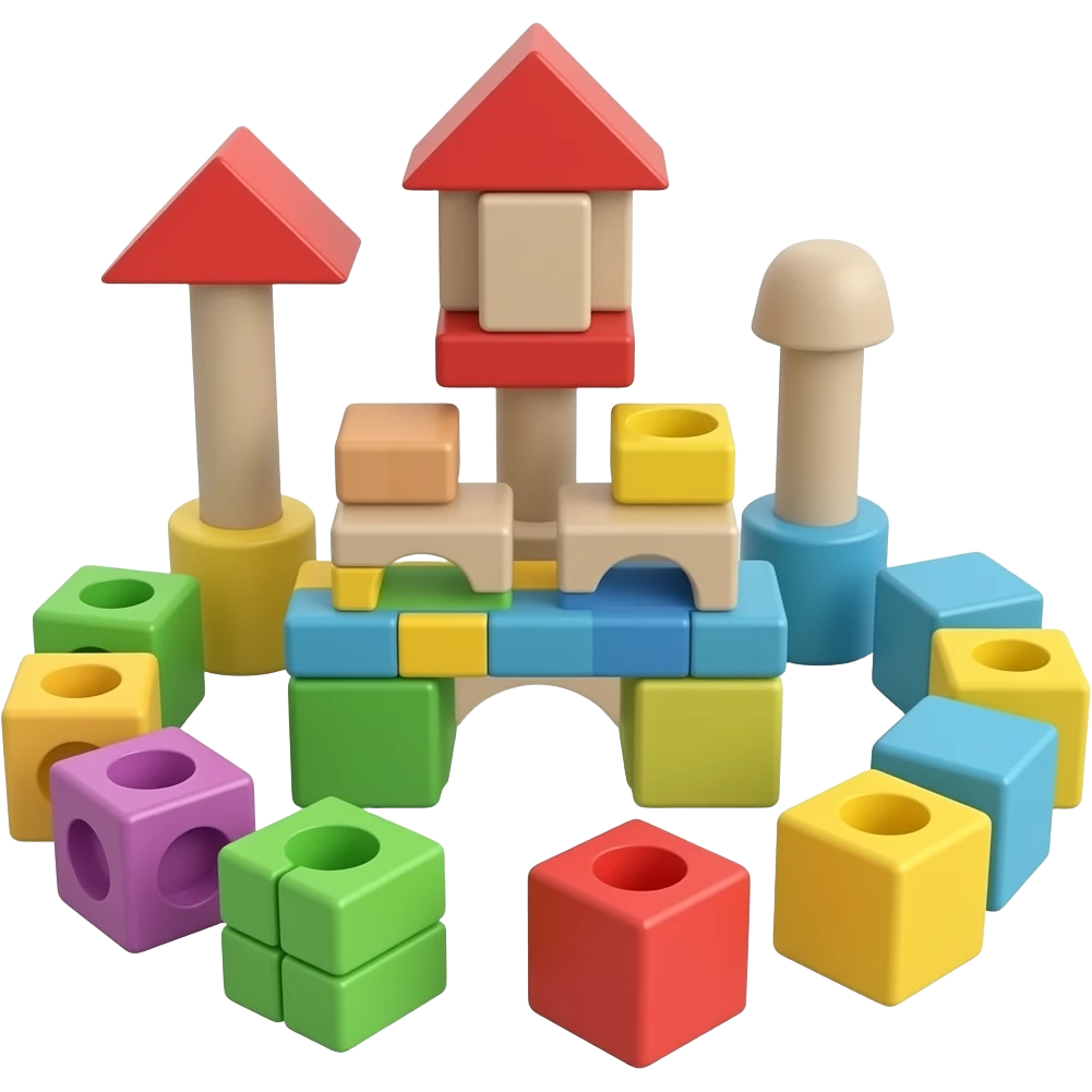 juego de bloques para bebes emoji