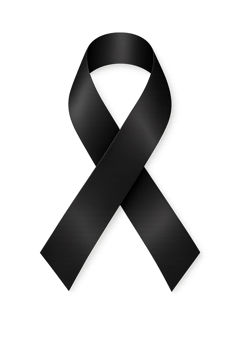 black ribbon emoji