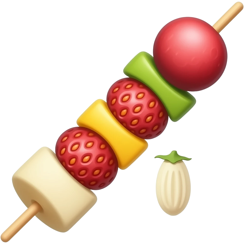 Fruit kebab emoji