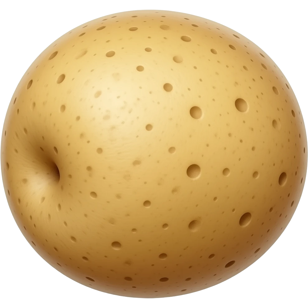 Potato with a big booty looking back at it emoji