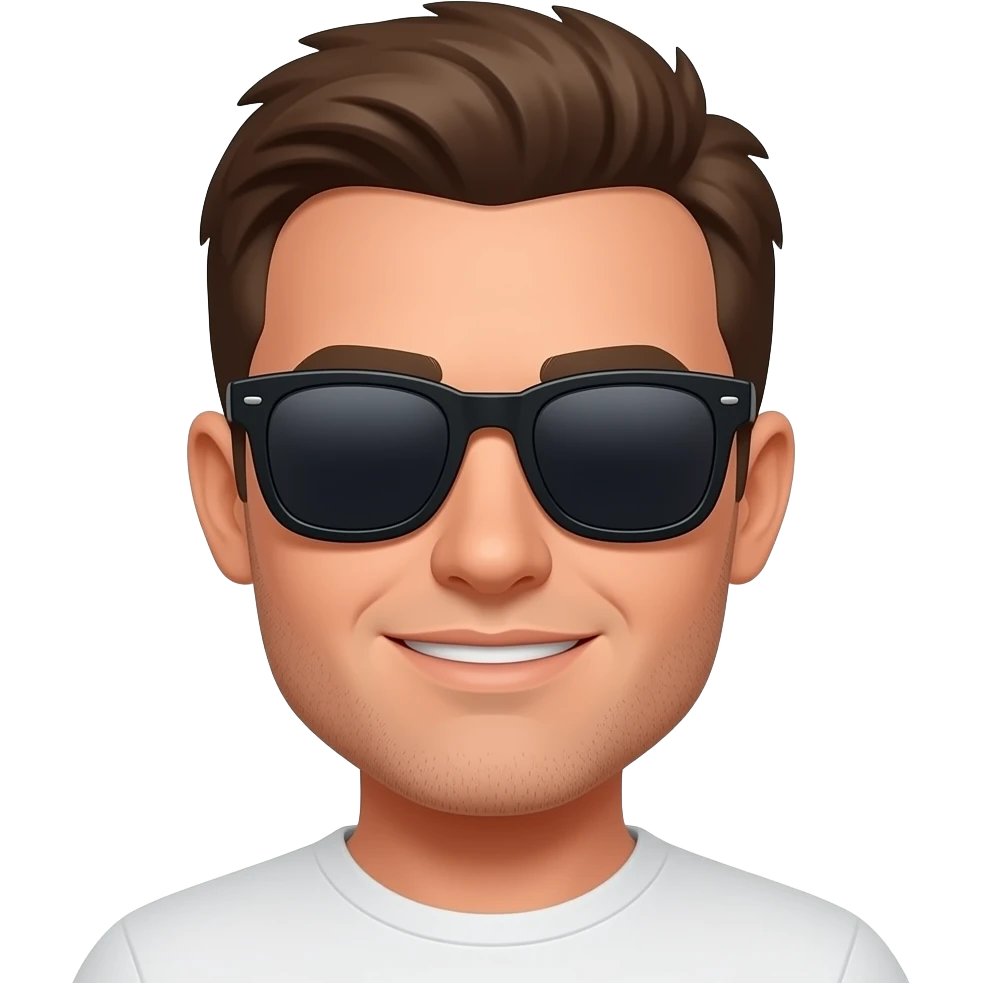 A cool red emoji emoji