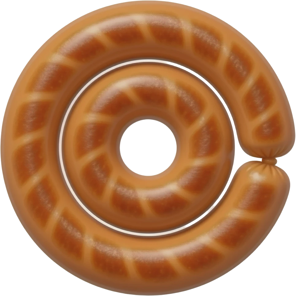 breakfast sausage spiral emoji