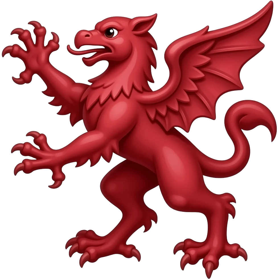 Perugia symbol, griffon red emoji