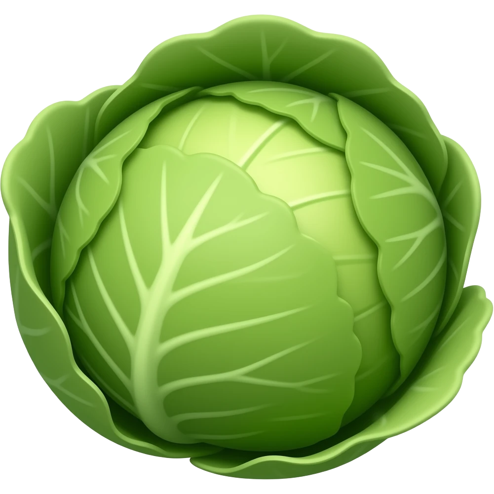 a real cabbage emoji