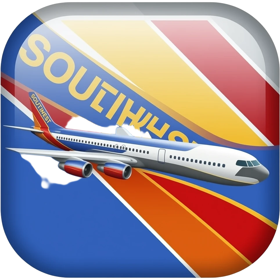 Simple Southwest Airlines airplane icon emoji