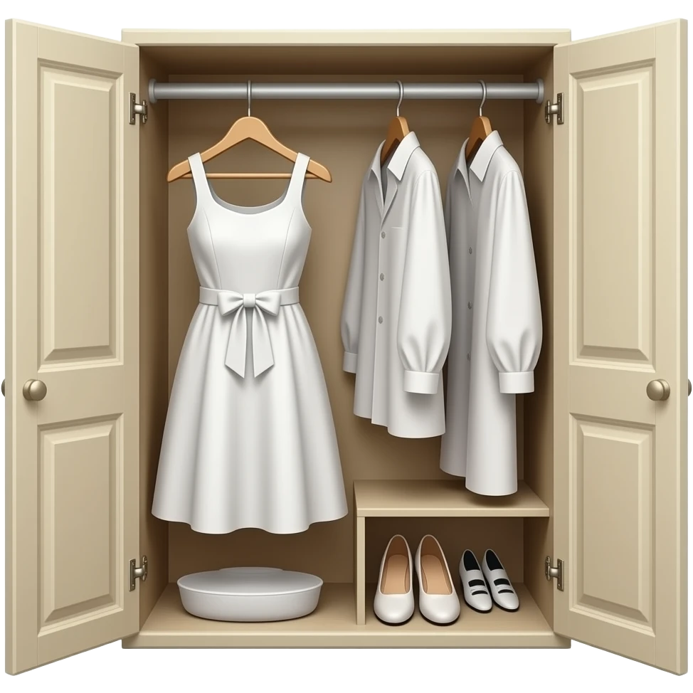 duplicate dress hang in closet emoji