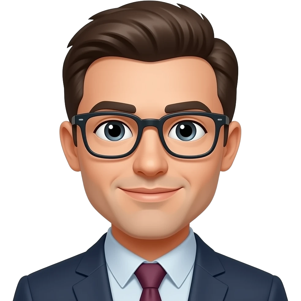 Gözlük takan emoji