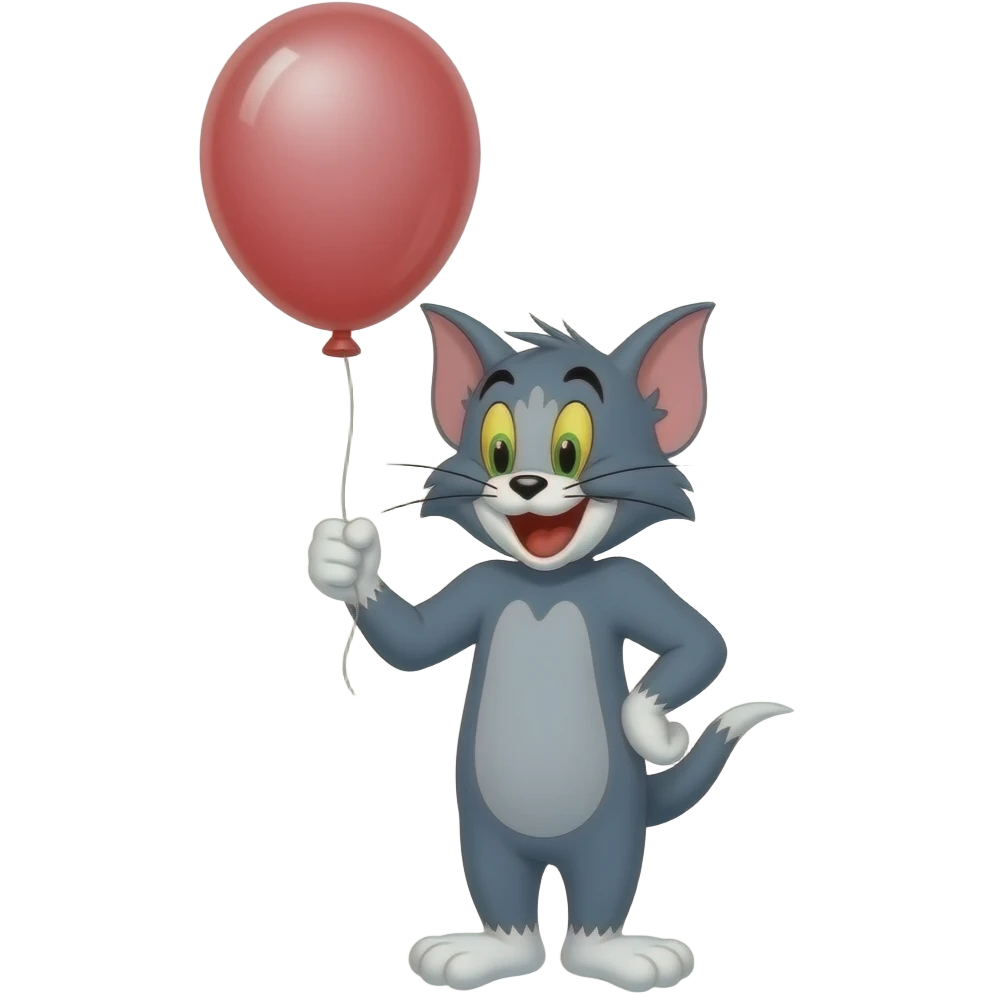 Create tom and jery popping float emoji