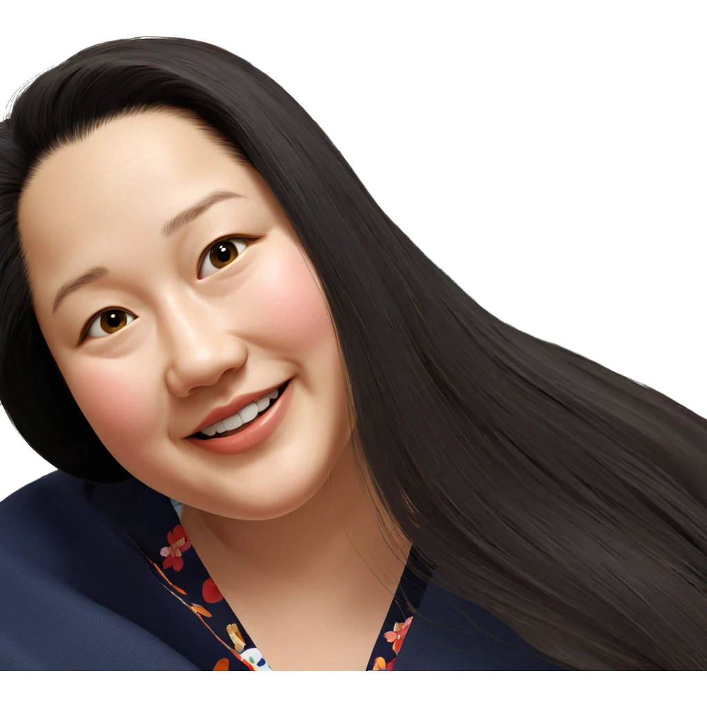 smiling girl in kimono emoji