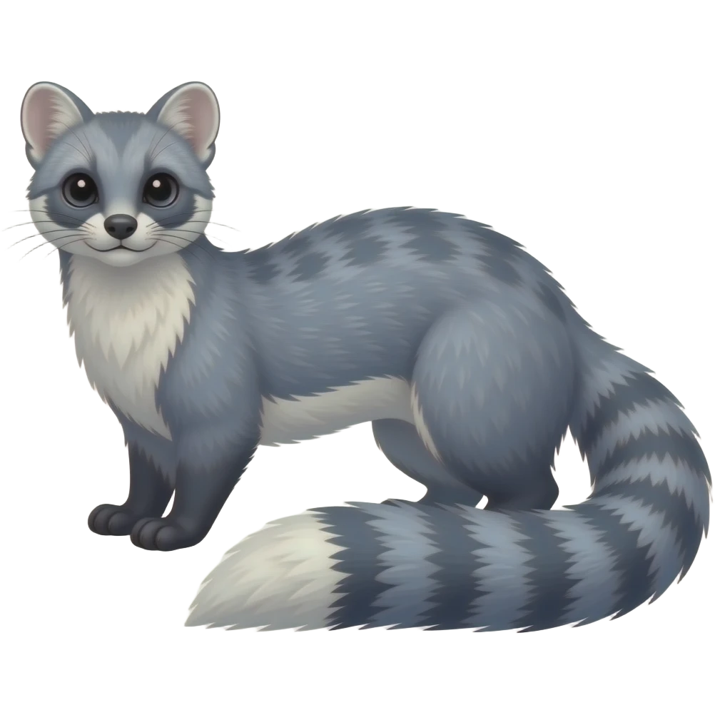 Blue civet-Felid-mustelid-creature emoji