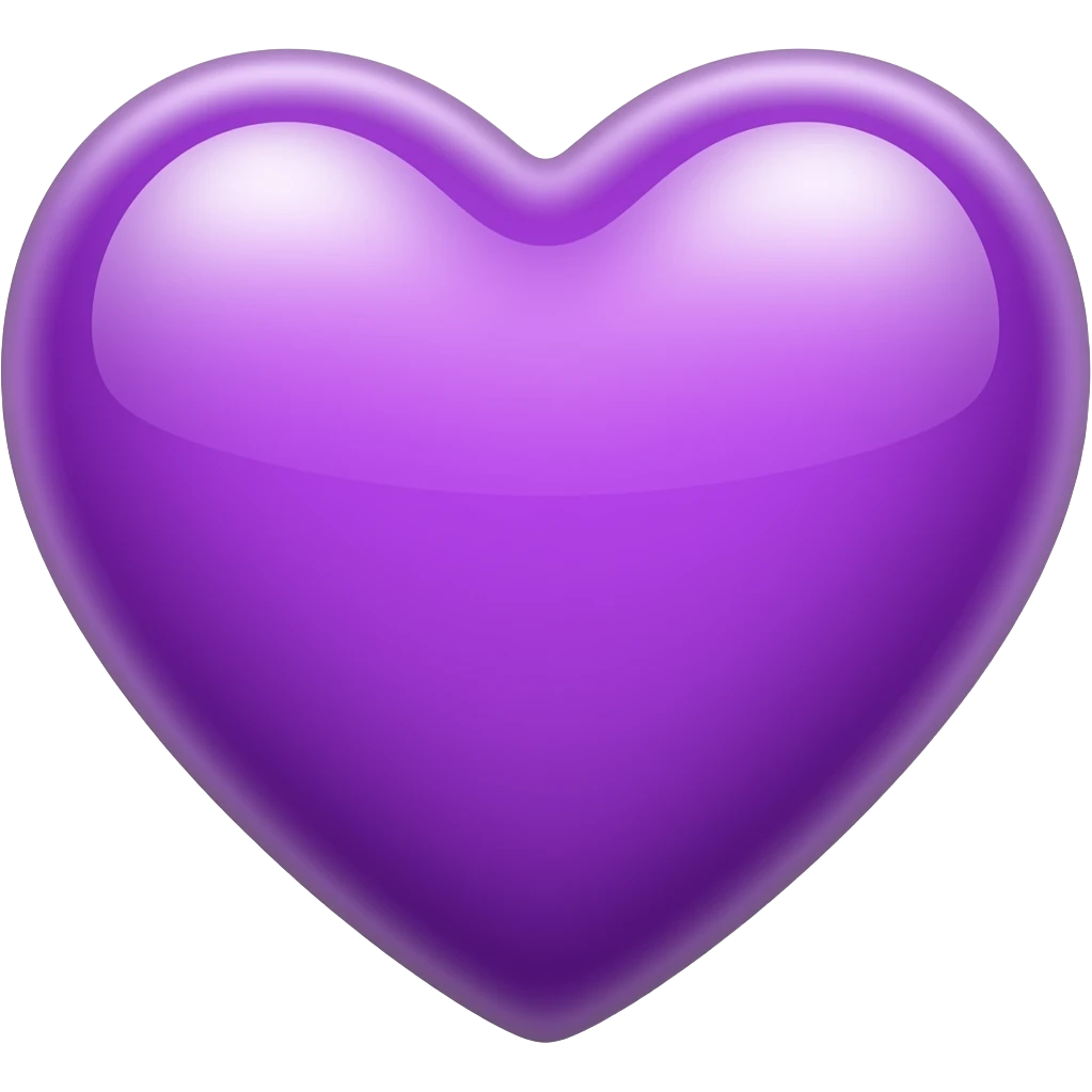 Purple heart emoji
