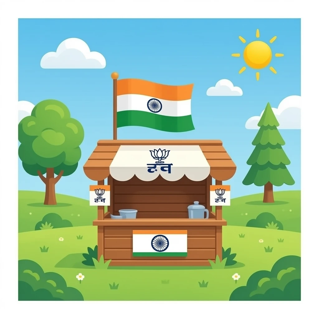 SHIBHATI BOOTH NO.8 BJP NARENDRA MODI emoji