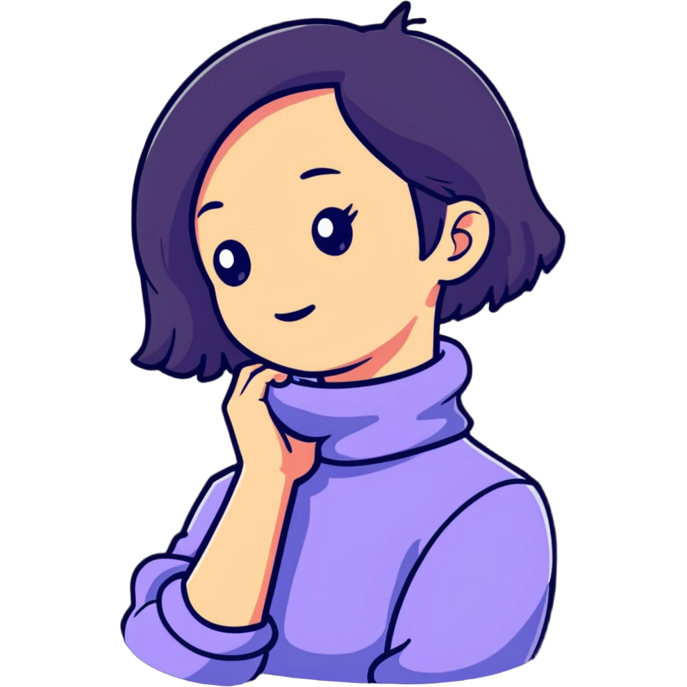 a girl holding her neck  emoji