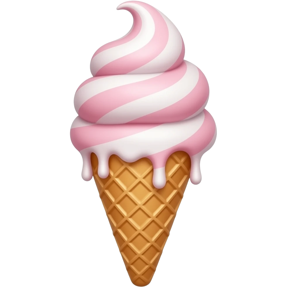icecream with cottoncandy syrup emoji