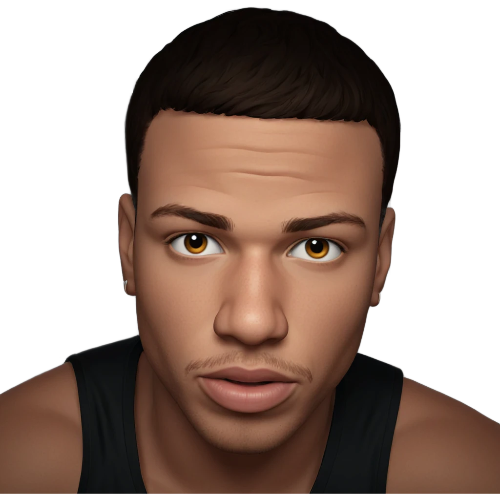 realistic portrait of a male emoji