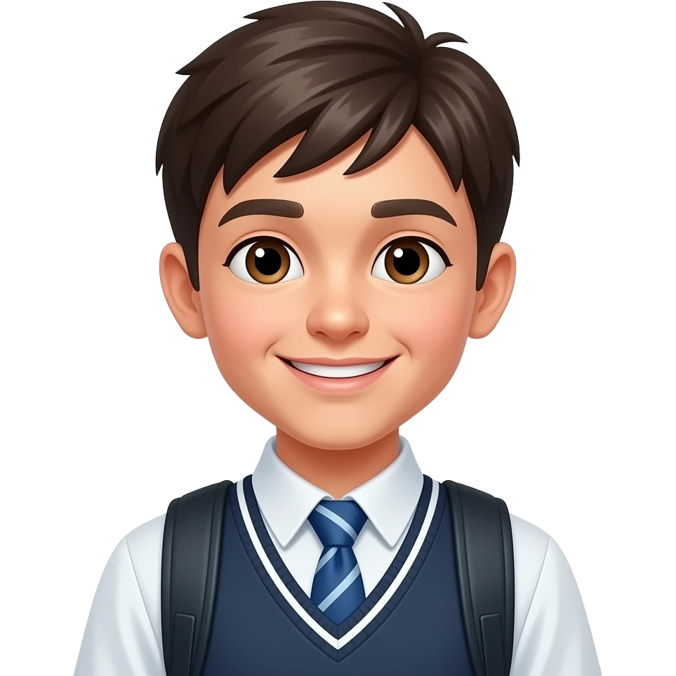 yong pretty boy student happy emoji