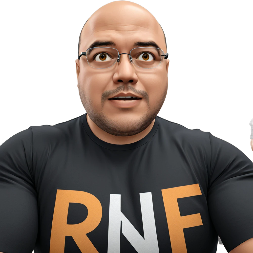 muscular man in black shirt emoji