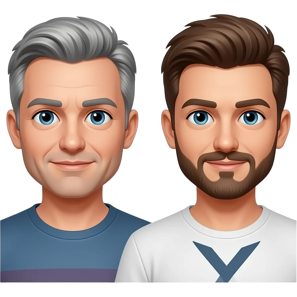 Older Gay Daddy and Twink emoji