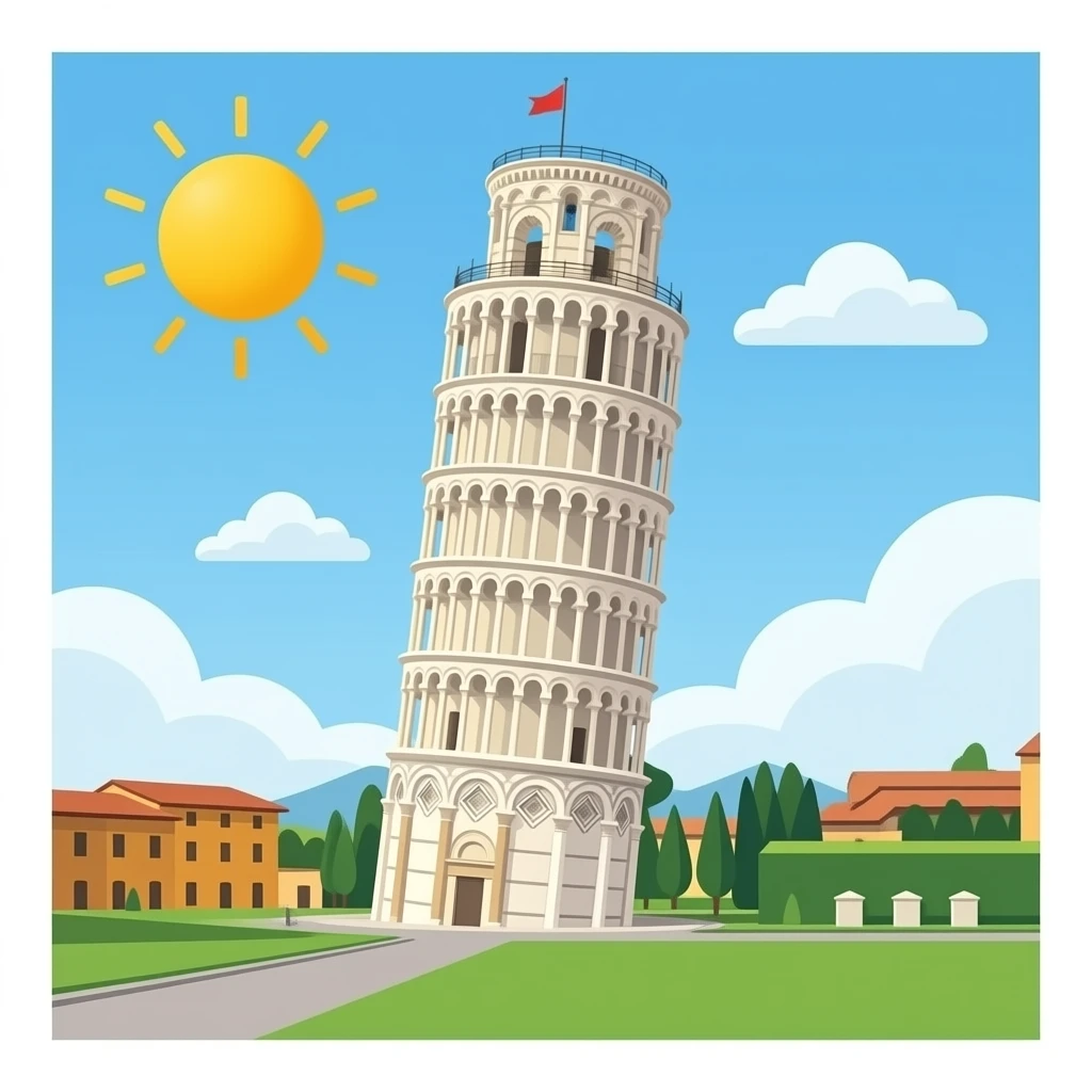 torre de pisa emoji emoji