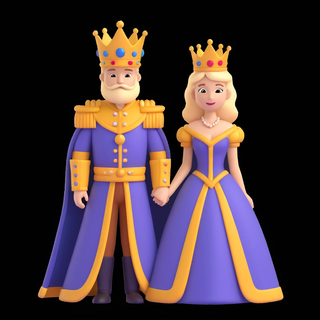 disney king and queen posing emoji