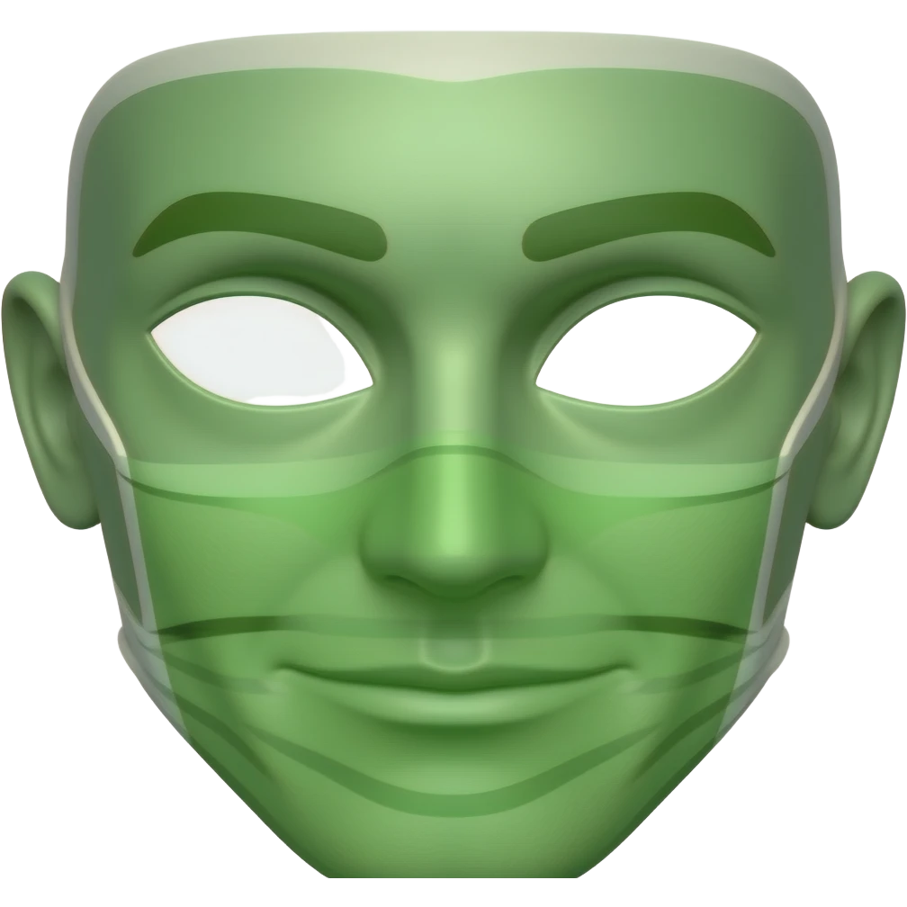Green masks emoji