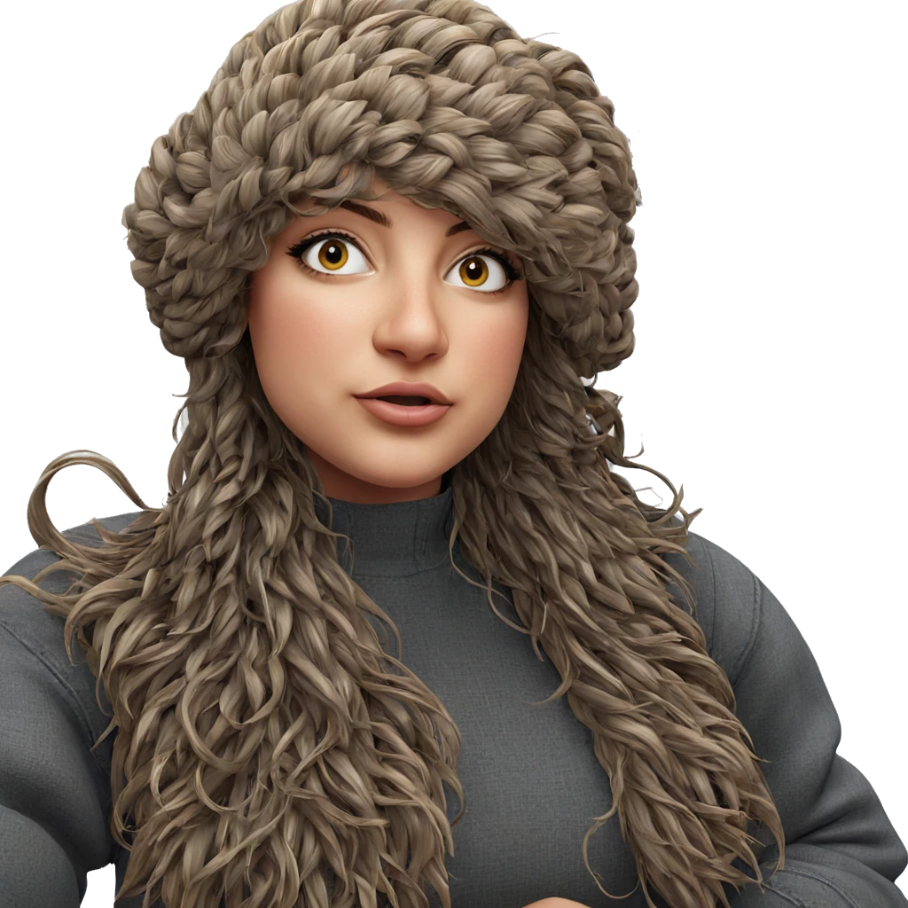 realistic portrait of girl emoji