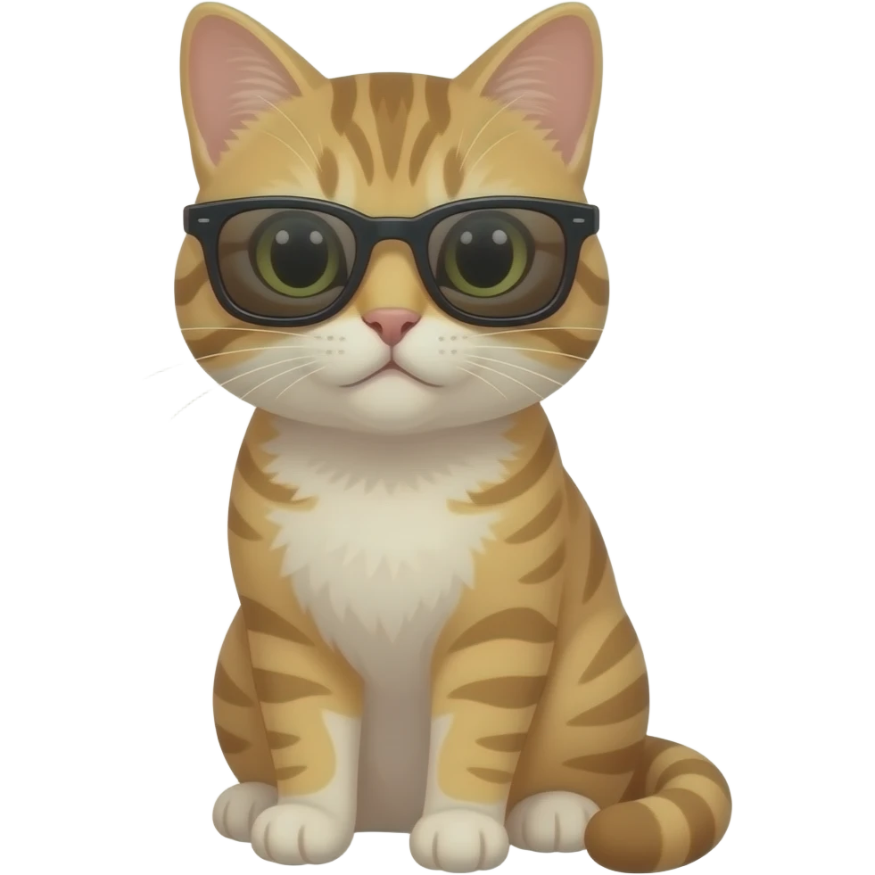 Cat wearing sunglasses emoji