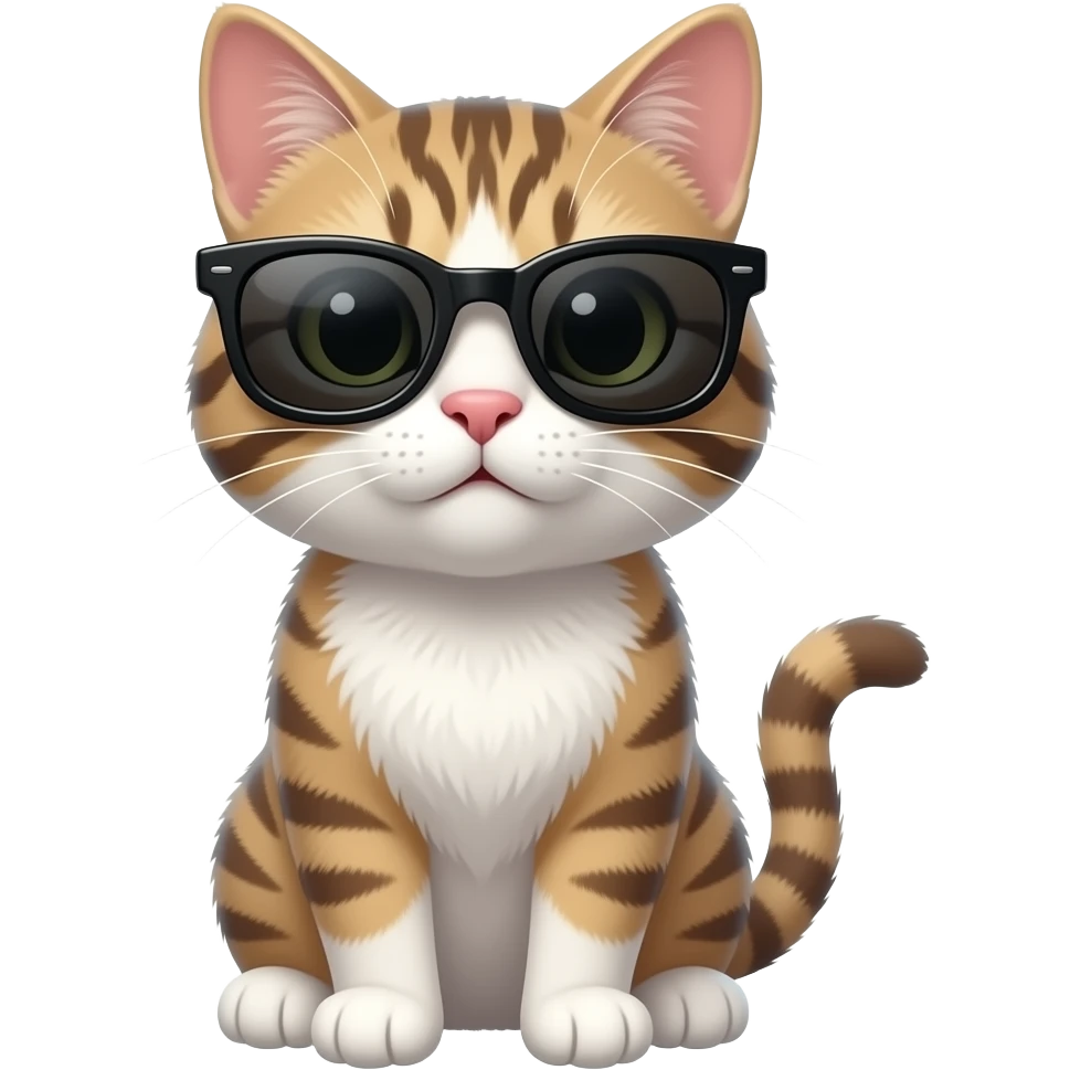 Cat wearing sunglasses emoji