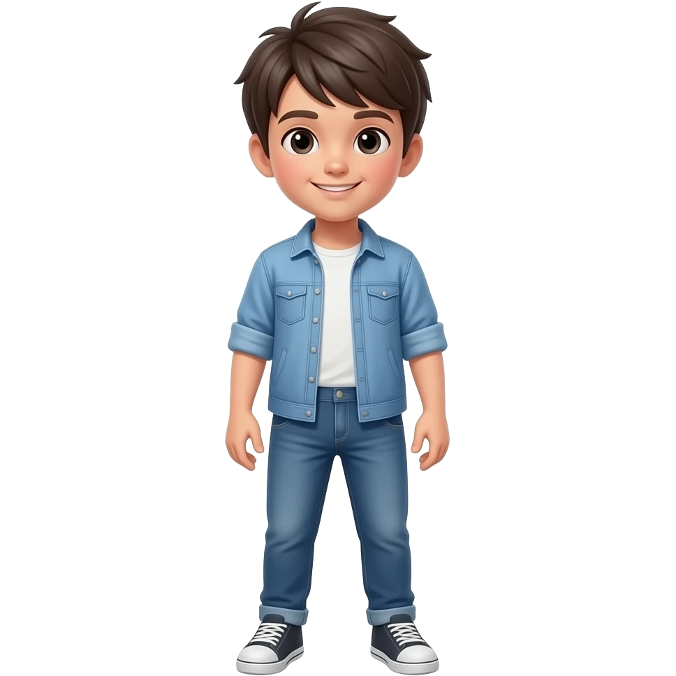 Tạo ảnh cậu bé 13 tuổi mặc chiếc quần lót không mặc quần áo tạo ảnh toàn thân. emoji