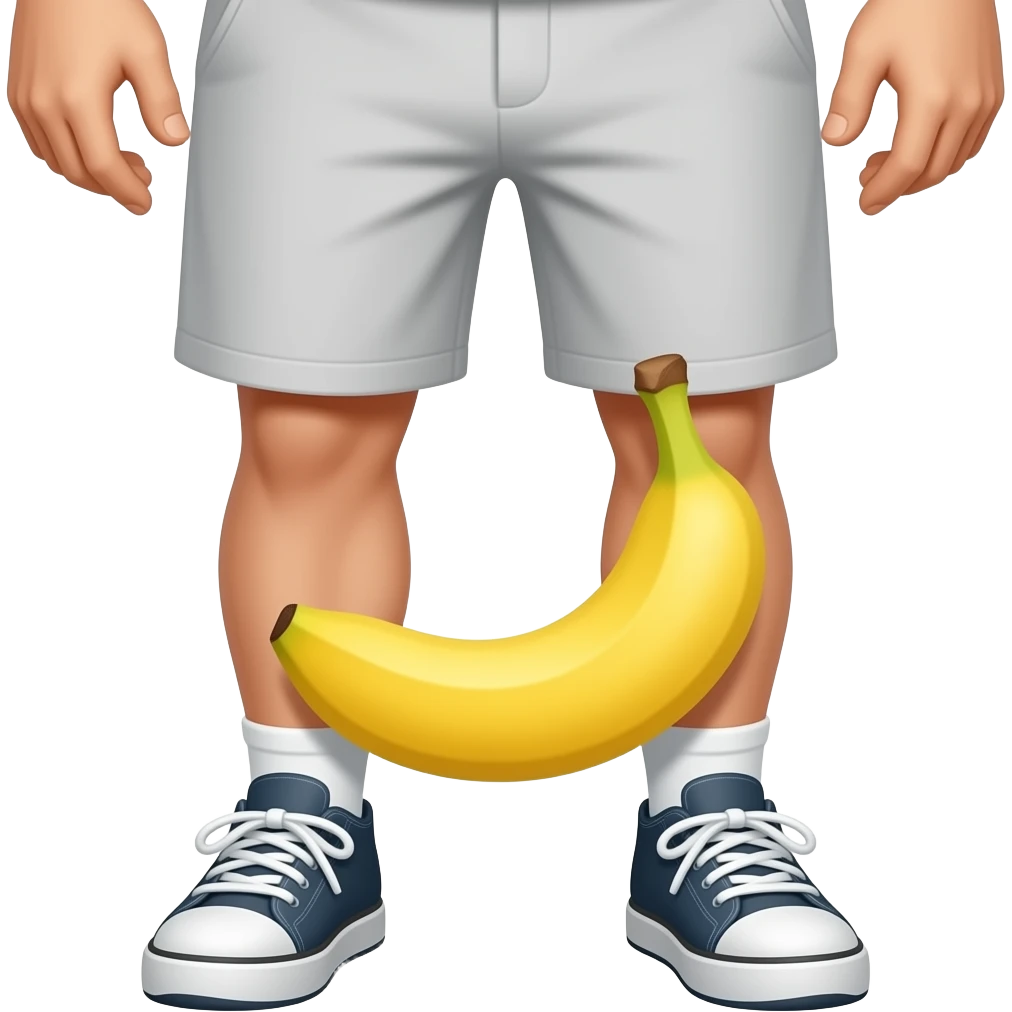 A banana between a man’s legs emoji