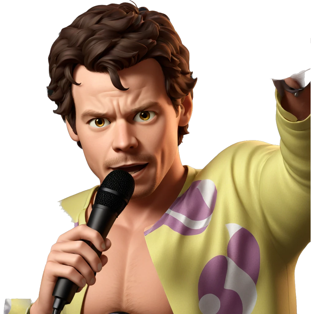 singing duo with microphone emoji