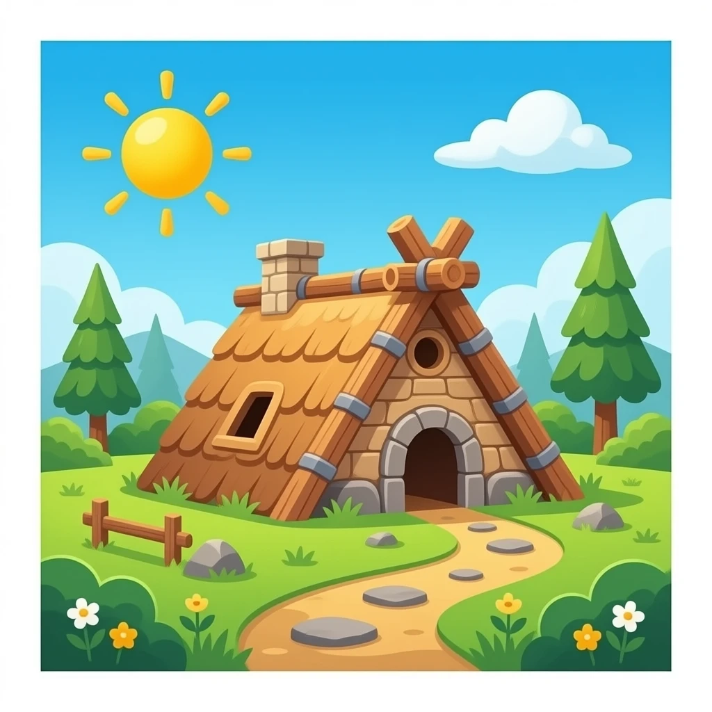 Stone age House emoji
