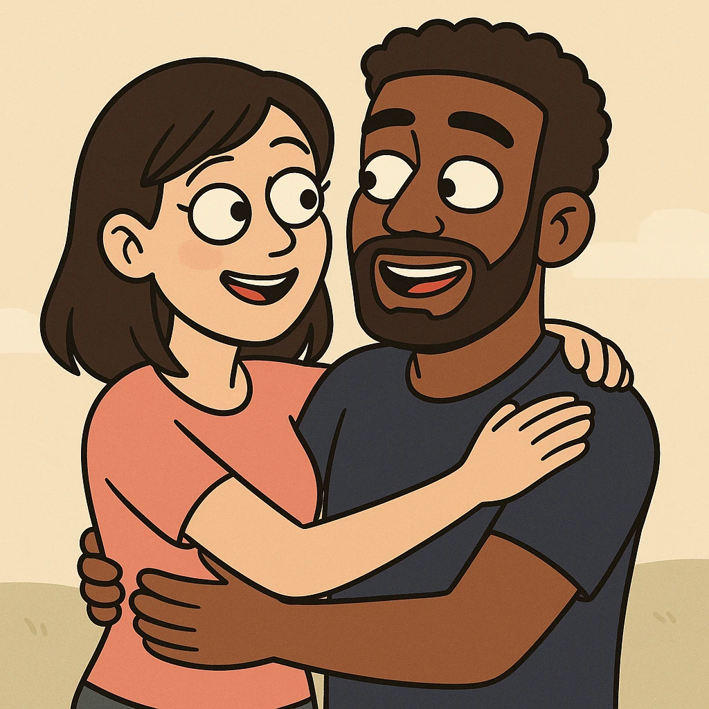 👩🏻‍❤️‍👨🏾 emoji