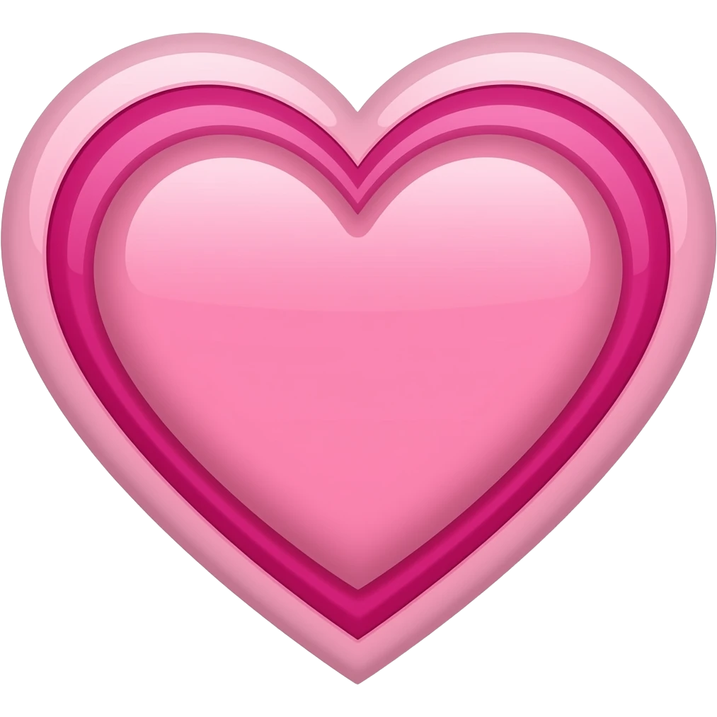 pink heart layers emoji